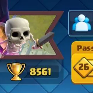 8500 Trophies Clash Acc