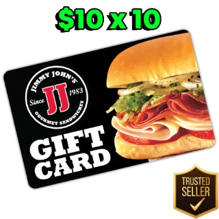 Jimmy Johns $90 Digital Cards ( $15 X 6 )