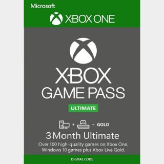 Xbox Game Pass Ultimate 3 Month