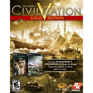 ⭐ɪɴ𝐬ᴛᴀɴᴛ!⭐ Sid Meier's Civilization V: Gold Edition Steam CD Key