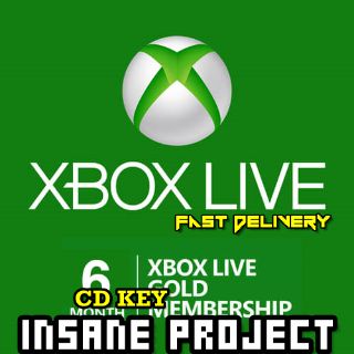 XBOX LIVE GOLD 6 months membership membership Xbox Key