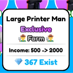 large Printer Man