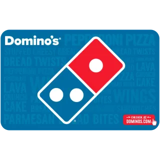 $15.00 Domino's (MANY CARDS FROM $5 TO $10)