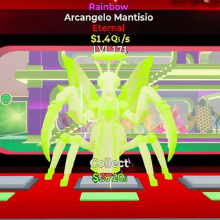 Fortnite Steal The Brainrot Rainbow Arcangelo Mantisio 1.4 Qi/sec LVL 171