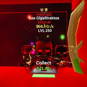 Fortnite Steal The Brainrot Darkness Los Gigalitraktos 68.5 Qi/sec LVL 250 (2 traits)