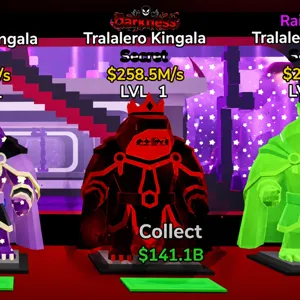 Fortnite Steal The Brainrot Darkness Tralalero Kingala 258.5 M/sec LVL 1