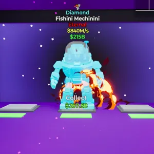 Fortnite Steal The Brainrot Diamond Fishini Mechinini with Skibidi trait