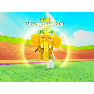 Be a Lucky Block Strawberry Elephant Gold