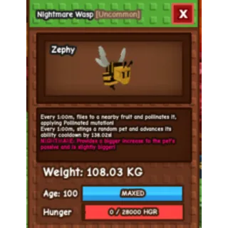 Collosal nightmare wasp