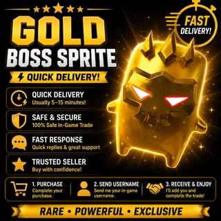 ⭐ Gold Boss Sprite | Quick Delivery 