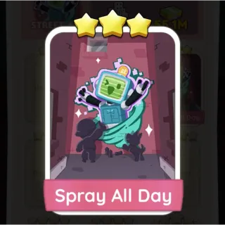 S12 Spray All Day - Monopoly Go 3 Star Sticker ★★★ (1 pcs)