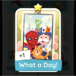 S1 What a Day! - Monopoly Go 1 Star Sticker ★ (1 pcs)