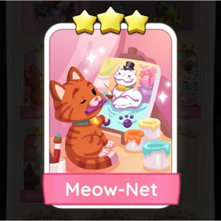 S16 Meow-Net - Monopoly Go 3 Star Sticker ★★★ (1 pcs)