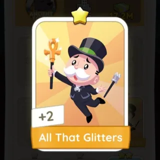 S2 All That Glitters - Monopoly Go 1 Star Sticker ★ (1 pcs)