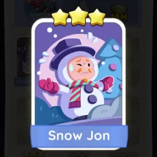 S6 Snow Jon - Monopoly Go 3 Star Sticker ★★★ (1 pcs)