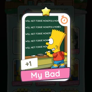 My Bad (Bonus Set) - Monopoly Go 1 Star ★