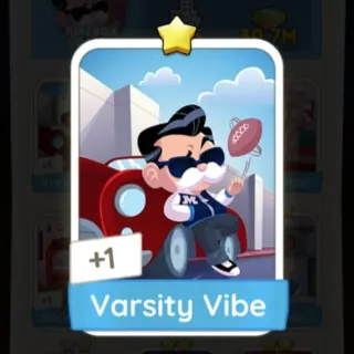 S4 Varsity Vibe - Monopoly Go 1 Star Sticker ★ (1 pcs)