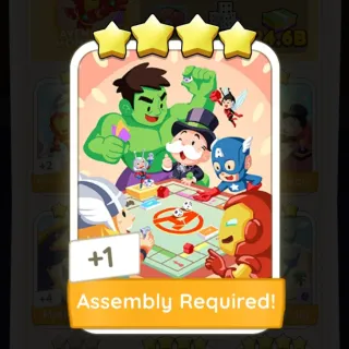 S10 Assembly Required - Monopoly Go 4 Star Sticker ★★★★ (1 pcs)