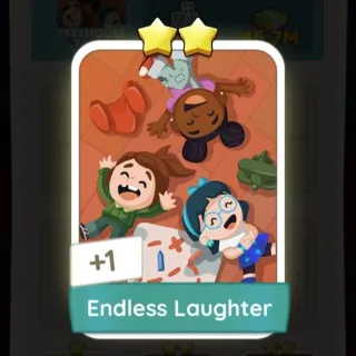 S3 Endless Laughter - Monopoly Go 2 Star Sticker ★★ (1 pcs)