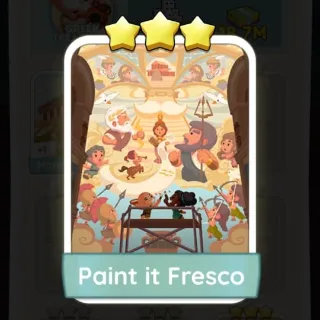 S7 Paint it Fresco - Monopoly Go 3 Star Sticker ★★★ (1 pcs)