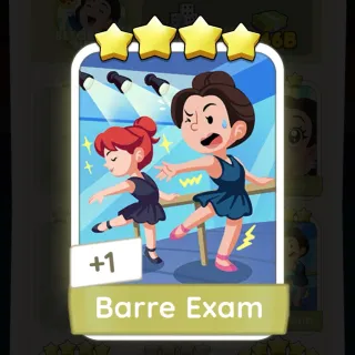 S12 Barre Exam - Monopoly Go 4 Star Sticker ★★★★ (1 pcs)