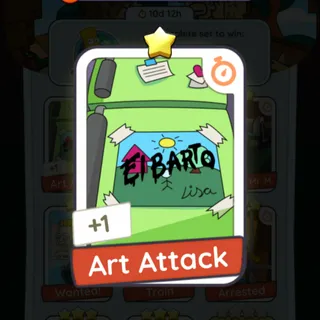 Art Attack (Bonus Set) - Monopoly Go 1 Star ★