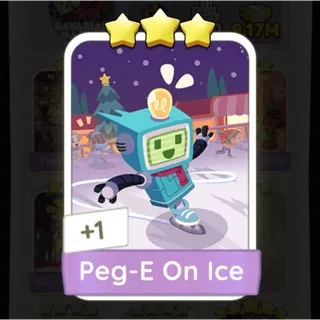 S10 Peg-E On Ice - Monopoly Go 3 Star Sticker ★★★ (1 pcs)