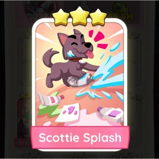 S16 Scottie Splash - Monopoly Go 3 Star Sticker ★★★ (1 pcs)