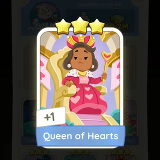 S10 Queen of Hearts - Monopoly Go 3 Star ★★★