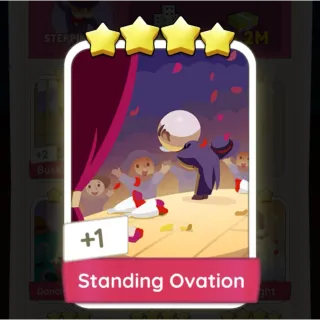 S10 Standing Ovation - Monopoly Go 4 Star Sticker ★★★★ (1 pcs)