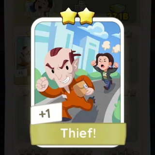 S12 Thief! - Monopoly Go 2 Star Sticker ★★ (1 pcs)