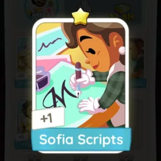 S4 Sofia Scripts - Monopoly Go 1 Star Sticker ★ (1 pcs)