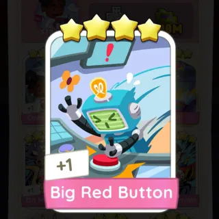 S18 Big Red Button - Monopoly Go 4 Star Sticker ★★★★ (1 pcs)