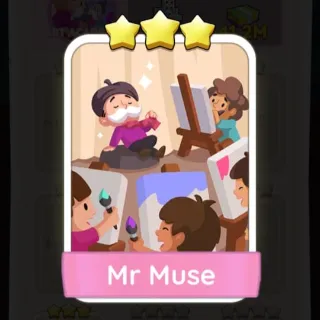 S9 Mr Muse - Monopoly Go 3 Star Sticker ★★★ (1 pcs)