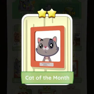 S6 Cat of the Month - Monopoly Go 2 Star ★★