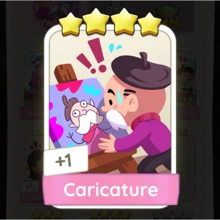 S9 Caricature - Monopoly Go 4 Star Sticker ★★★★ (1 pcs)