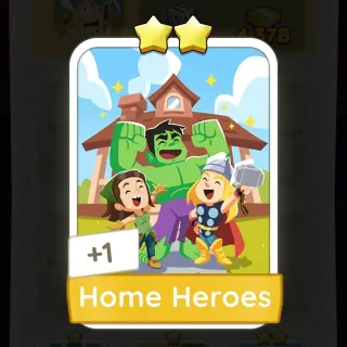 S2 Home Heroes - Monopoly Go 2 Star Sticker ★★ (1 pcs)