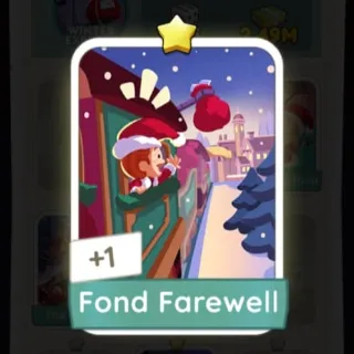 S1 Fond Farewell - Monopoly Go 1 Star Sticker ★ (1 pcs)