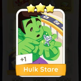 S10 Hulk Stare - Monopoly Go 3 Star Sticker ★★★ (1 pcs)