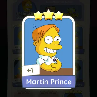S12 Martin Prince - Monopoly Go 3 Star ★★★