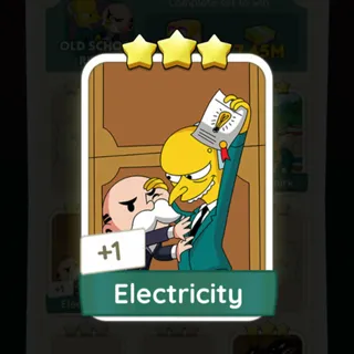 S11 Electricity - Monopoly Go 3 Star ★★★
