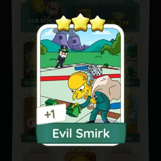 S11 Evil Smirk - Monopoly Go 3 Star ★★★