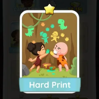 S1 Hard Print - Monopoly Go 1 Star Sticker ★ (1 pcs)