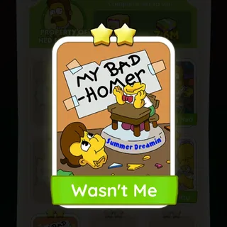 S4 Wasn't Me - Monopoly Go 2 Star ★★