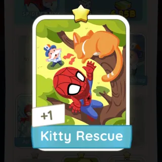 S1 Kitty Rescue - Monopoly Go 1 Star Sticker ★ (1 pcs)