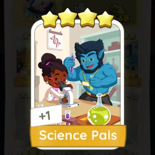 S17 Science Pals - Monopoly Go 4 Star Sticker ★★★★ (1 pcs)