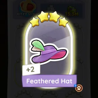 S18 Feathered Hat - Monopoly Go 4 Star ★★★★