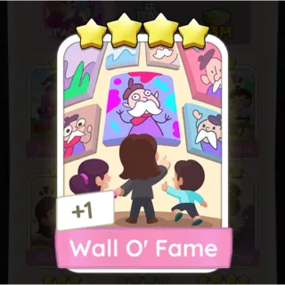 S9 Wall O’ Fame - Monopoly Go 4 Star Sticker ★★★★ (1 pcs)