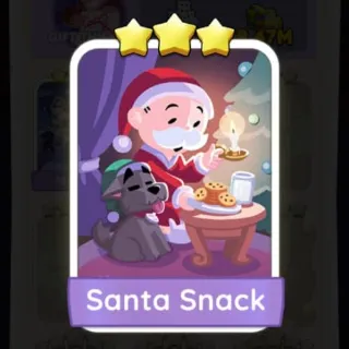 S12 Santa Snack - Monopoly Go 3 Star Sticker ★★★ (1 pcs)