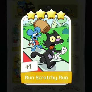 S17 Run Scratchy Run - Monopoly Go 4 Star ★★★★
